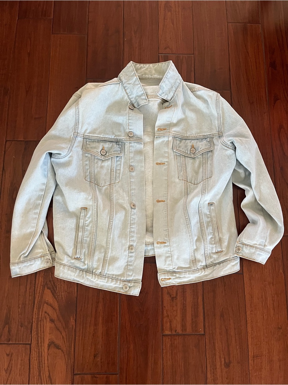 Light Wash Brandy Melville John Galt One Size Oversized Denim Jacket